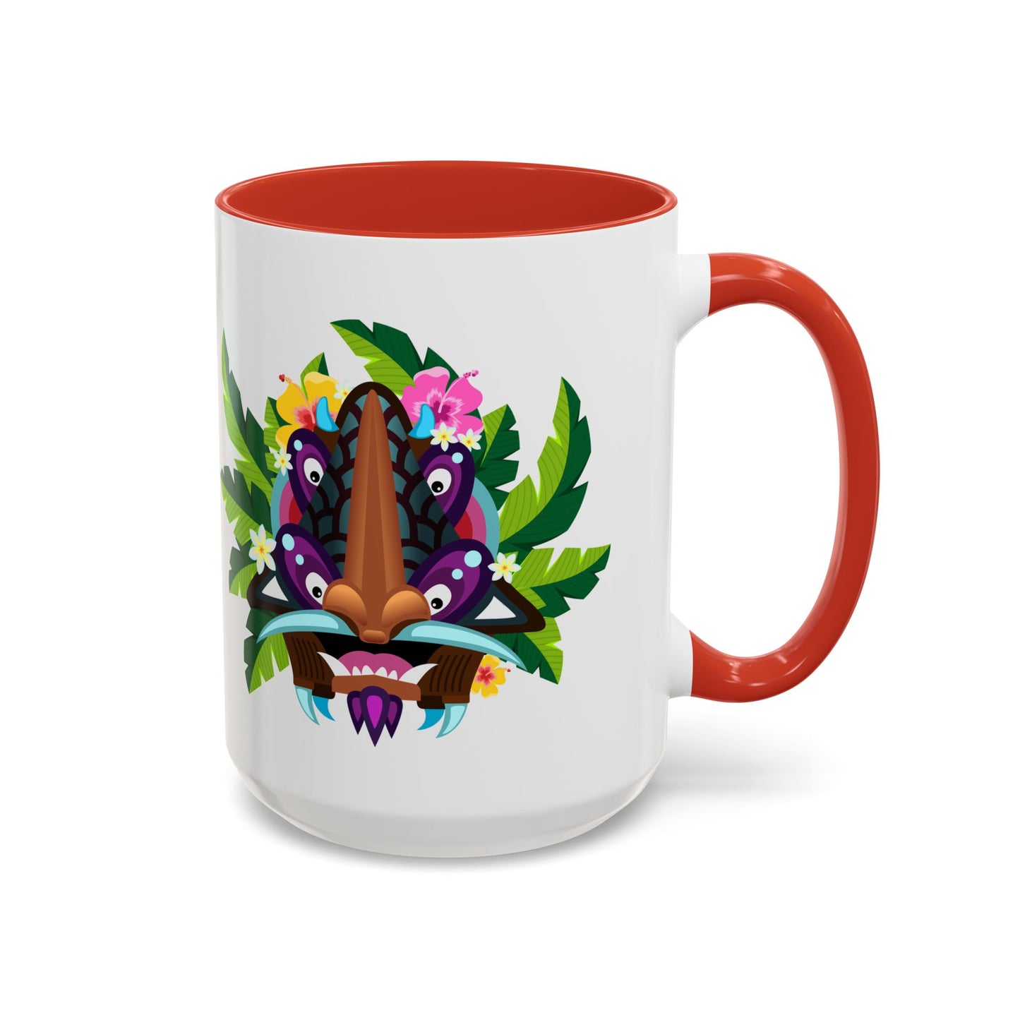 Accent Coffee Mug (11, 15oz), 8 Colors - Tiki Boss Hake