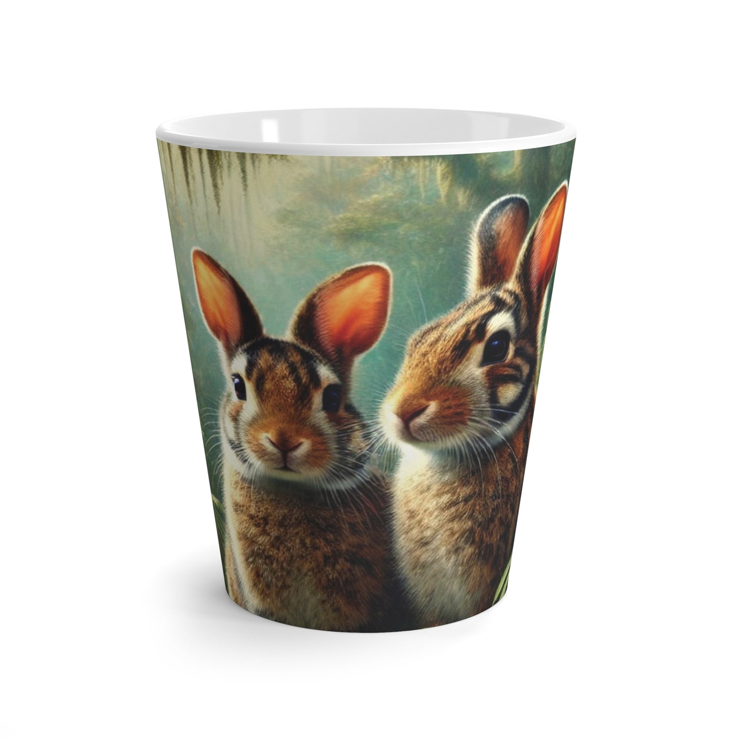 Latte White Mug - Perfect for Coffee Enthusiasts / Tropical Sumatran Rabbits