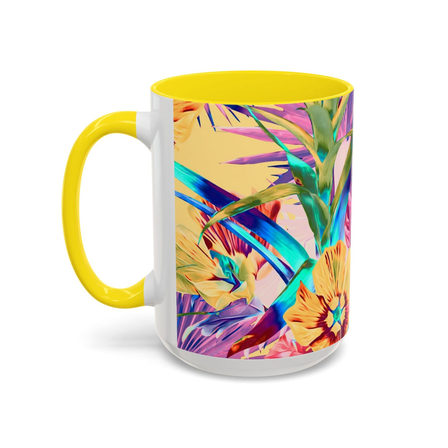 Accent Coffee Mug (11, 15oz), Plant Palooza, orange sherbet / Various Colors