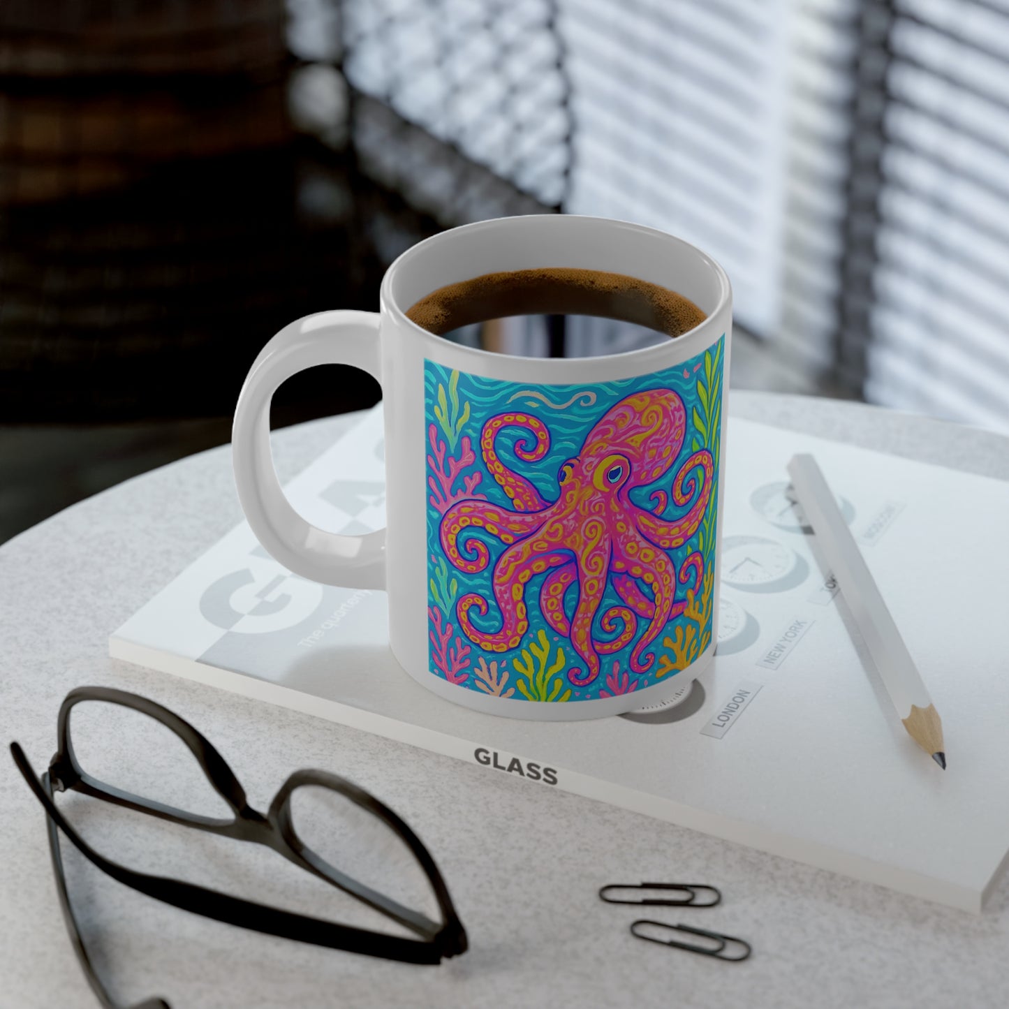 Jumbo Mug, 20oz, Octopus Kraken Joe | Tropical Coffee Cup