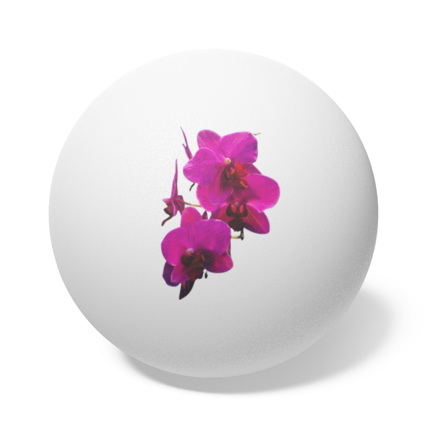 Tropical Paradise Ping Pong Balls - 6 Pack with Hot Pink Orchids