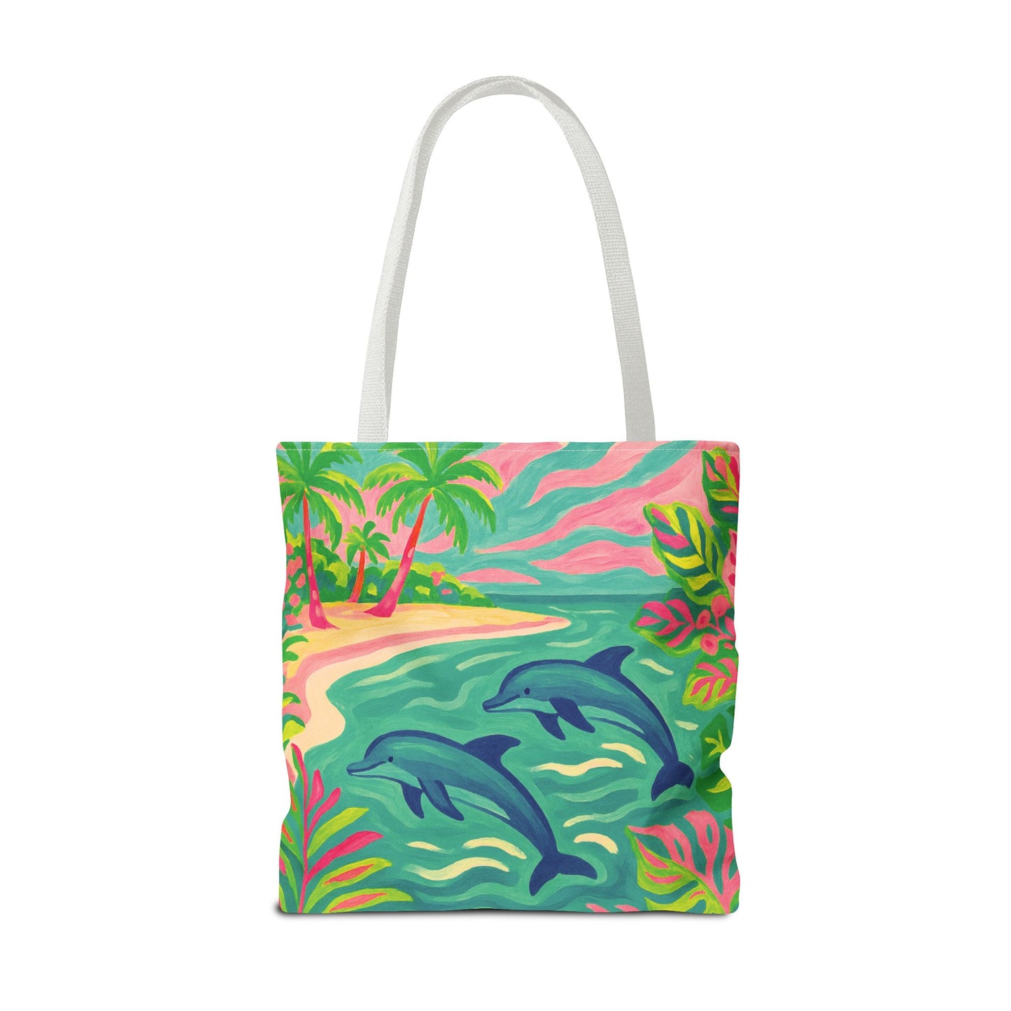 Jumping Dolphins Tote Bag - 3 Sizes