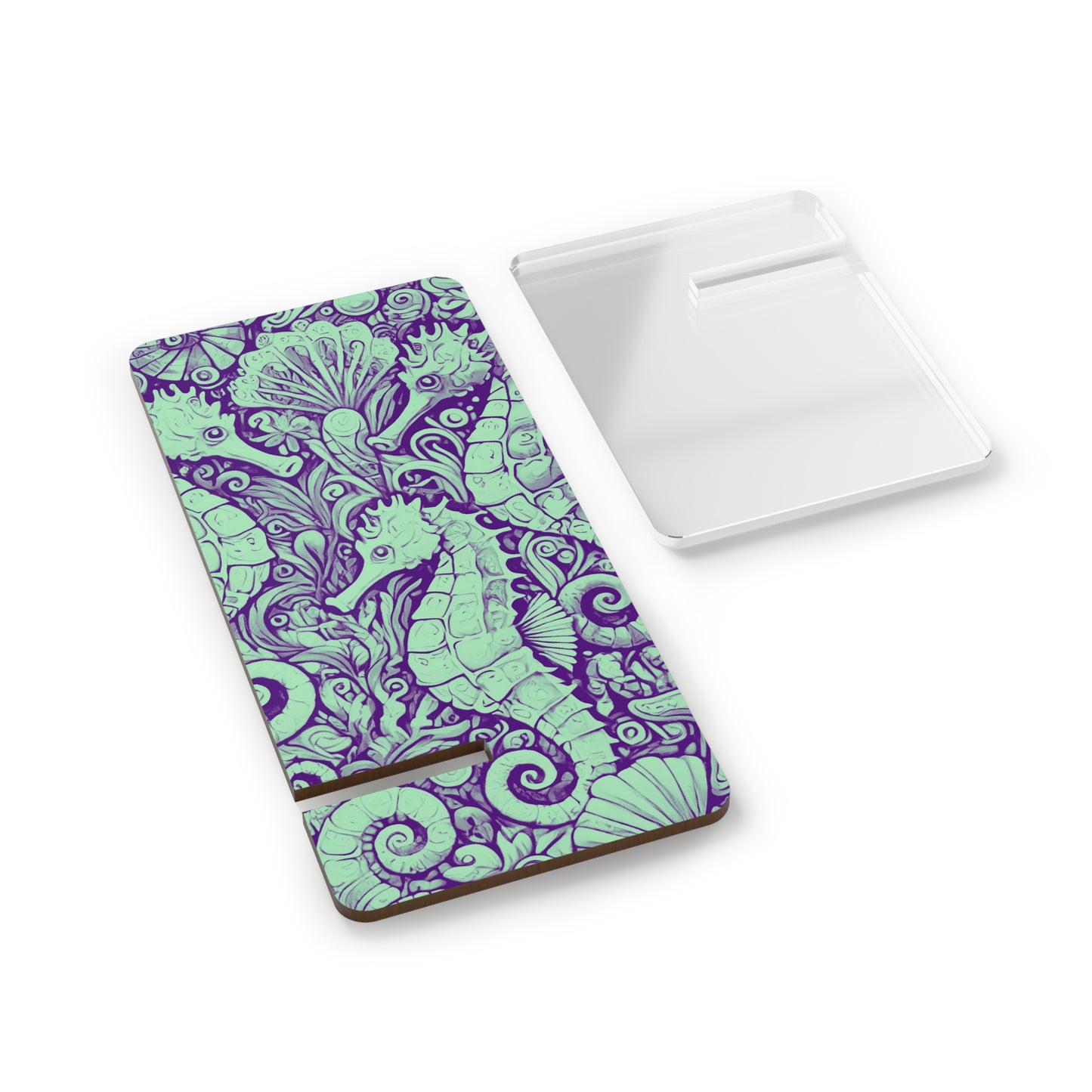 Stylish Smartphone Display Stand - Seahorse Trio/Minty
