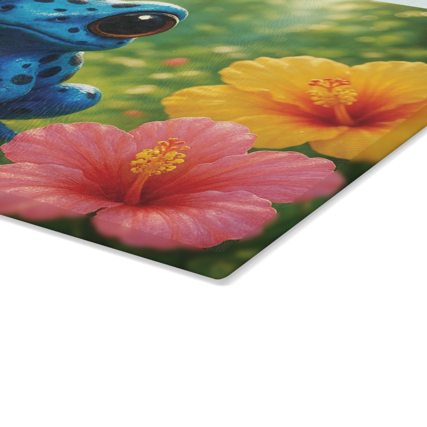 Glass Cutting Board, 2 sizes - Baby Tree Frog