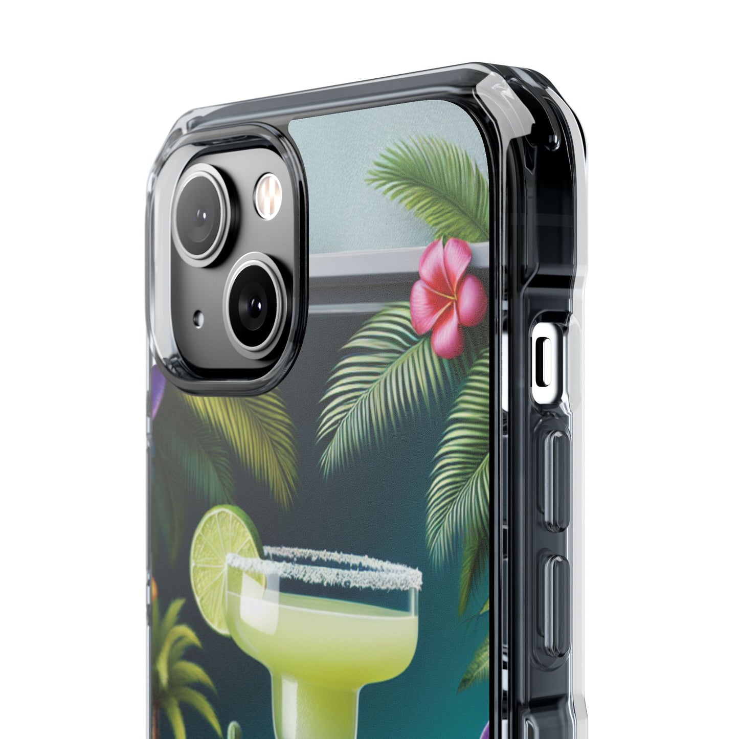 Tropical Margarita Magnetic Clear Phone Case, Many Models