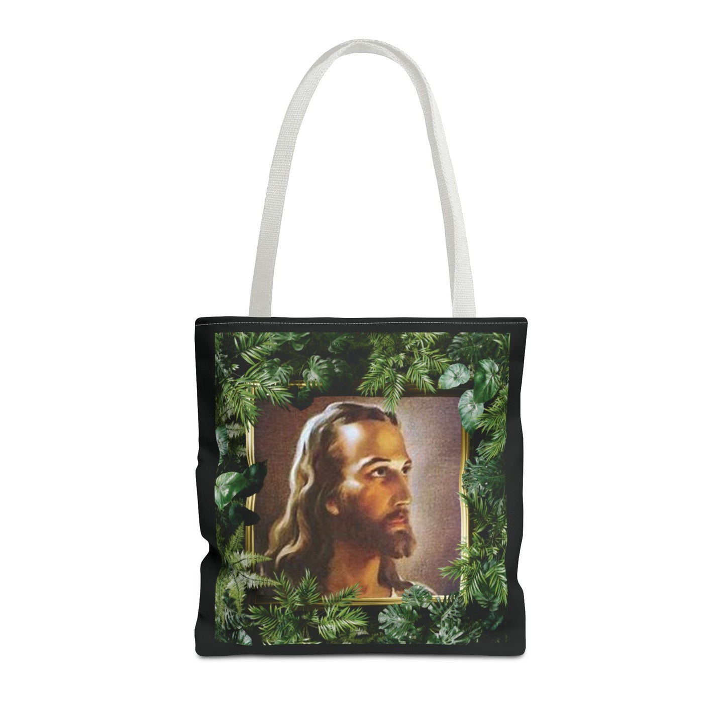 Religious Head of Christ Tropical Tote Bag - 3 Sizes