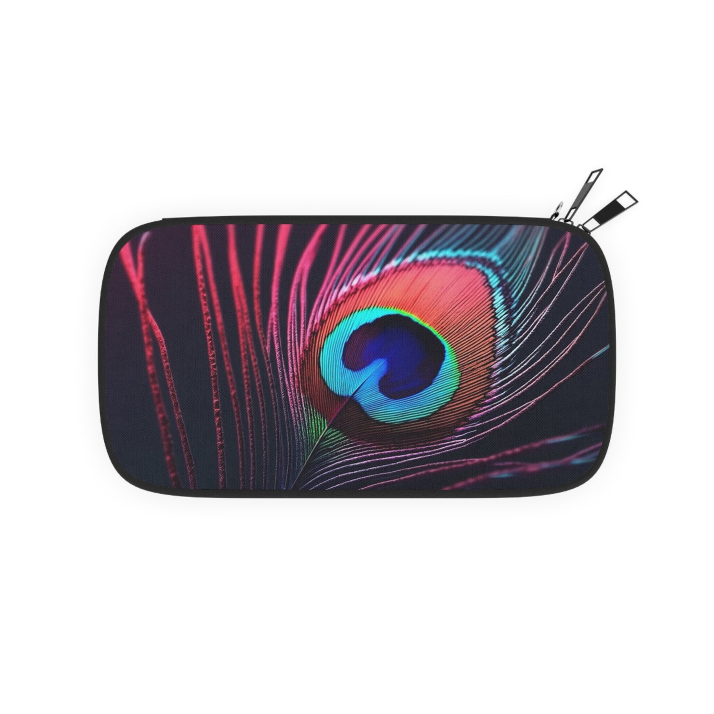 Passport Wallet – Perfect for Travelers & Adventurers / Peacock Eye Feather, Magenta