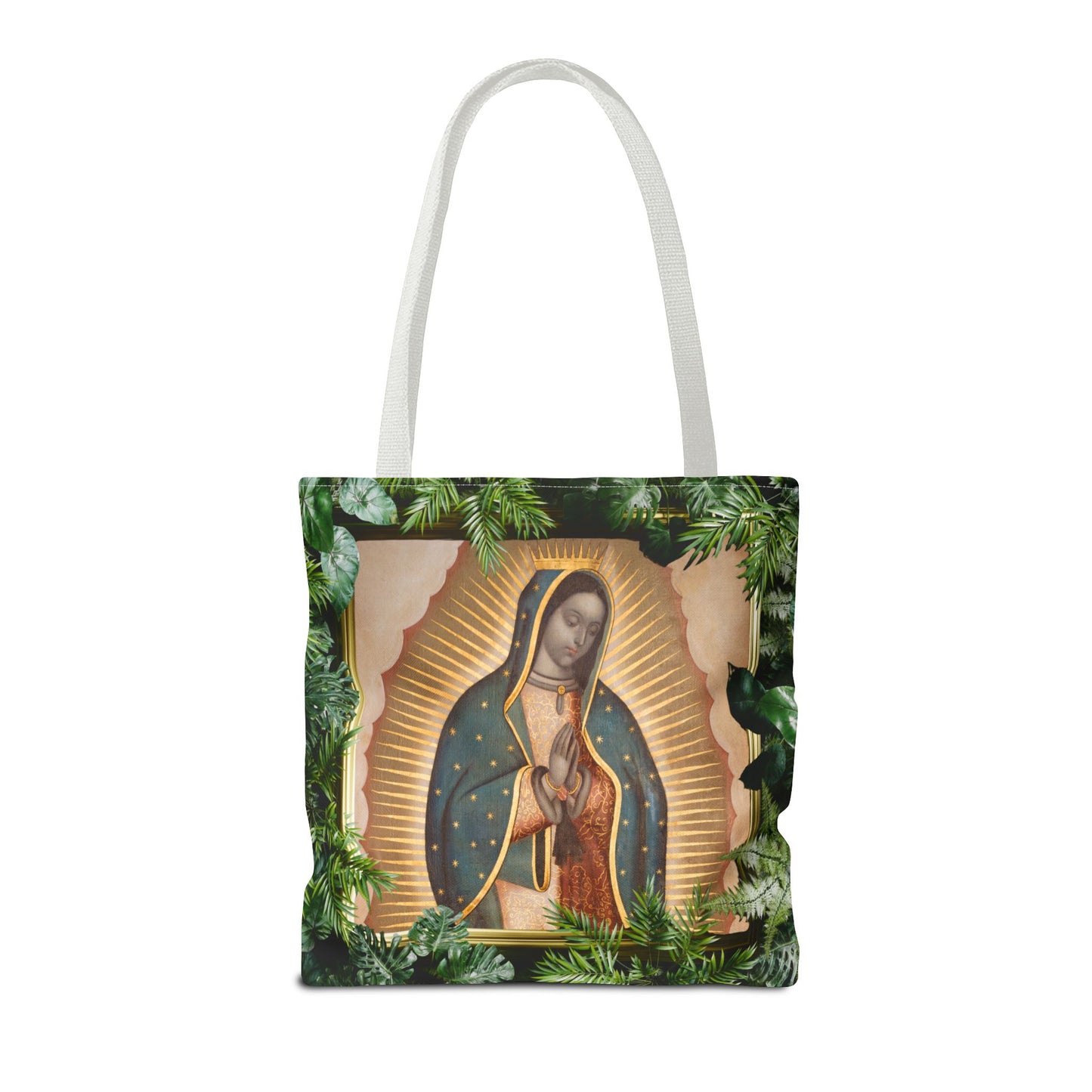 Religious Our Lady of Guadalupe Tropical Tote Bag - 3 Sizes