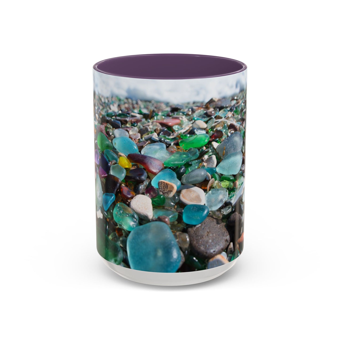 Coastal Accent Coffee Mug | Sea-Inspired Drinkware / Beach Glass Along Shoreline