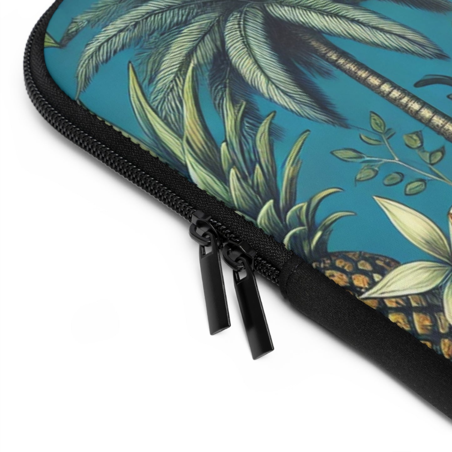 Tropical Laptop Sleeve, 5 Sizes - Perfect for Beach Lovers & Students / Tropical Fruit, Blue
