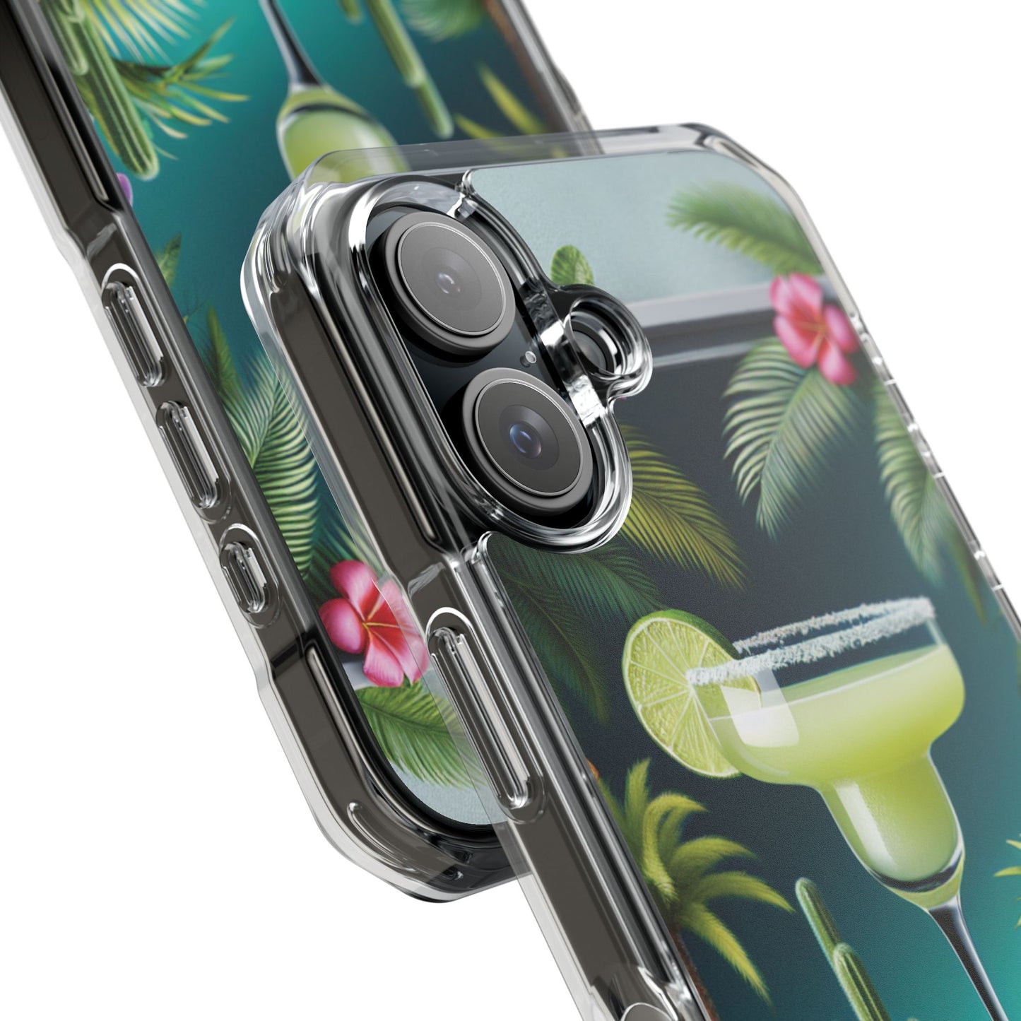 Tropical Margarita Magnetic Clear Phone Case, Many Models