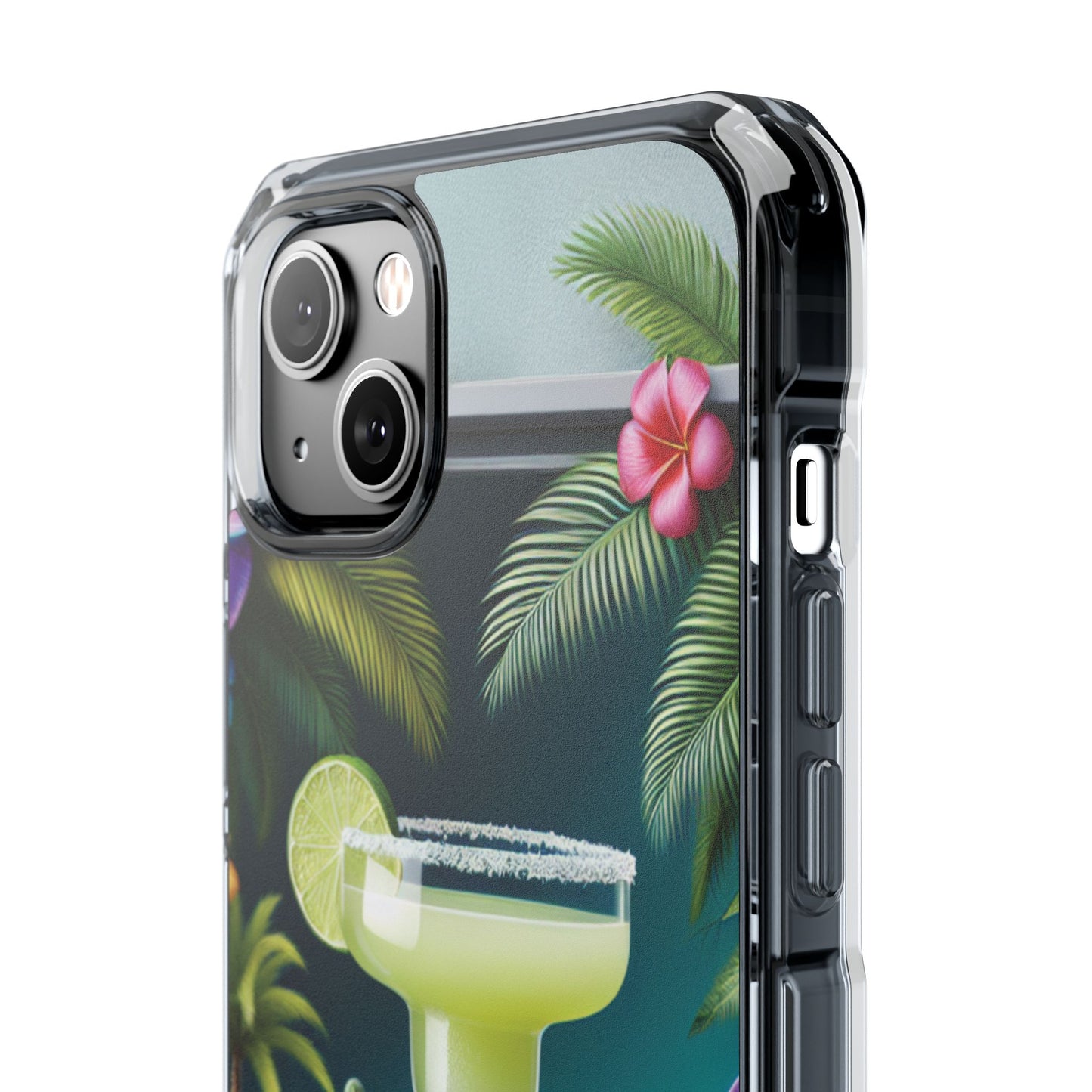 Tropical Margarita Magnetic Clear Phone Case, Many Models