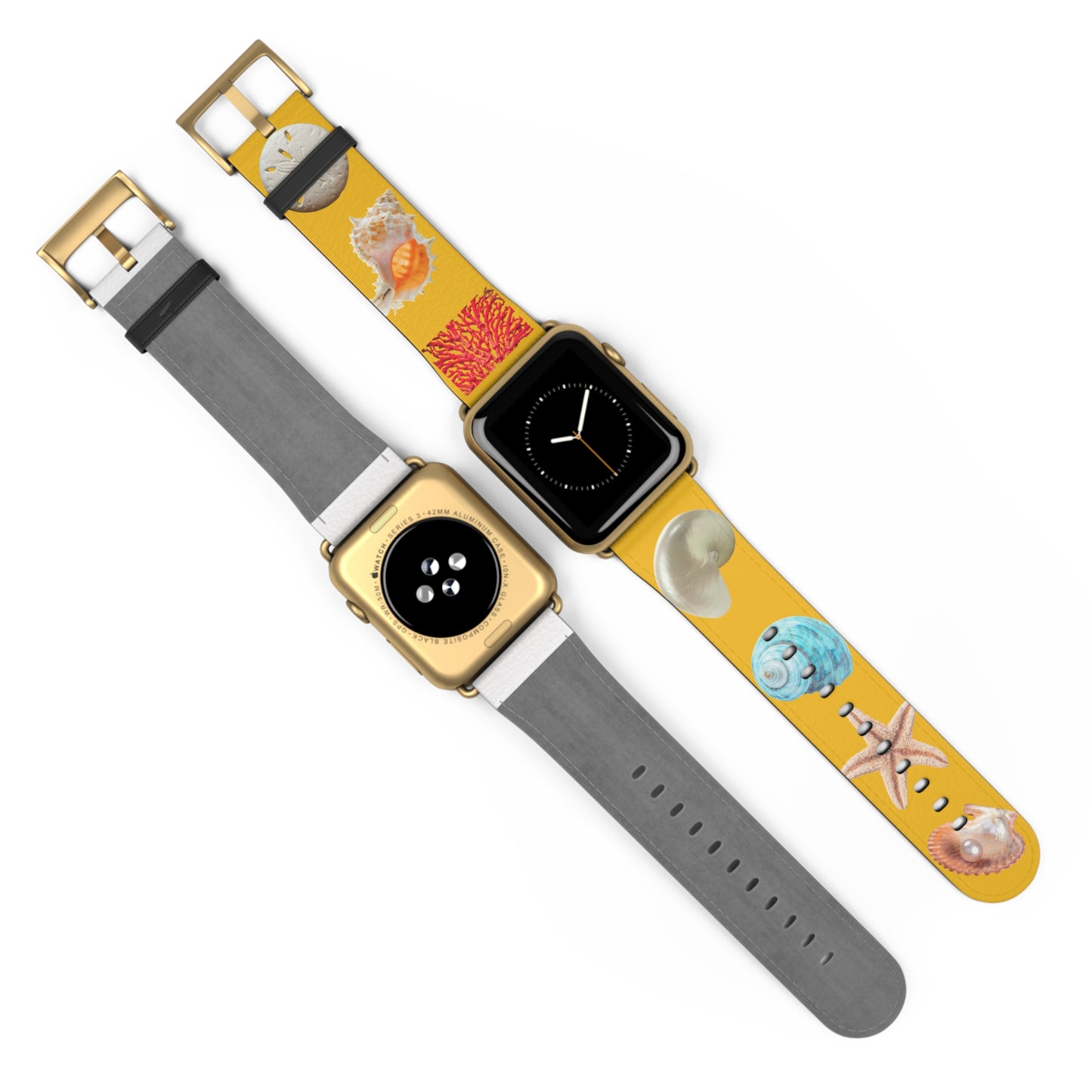 Apple Watch Band - Real Seashell Collection, yellow