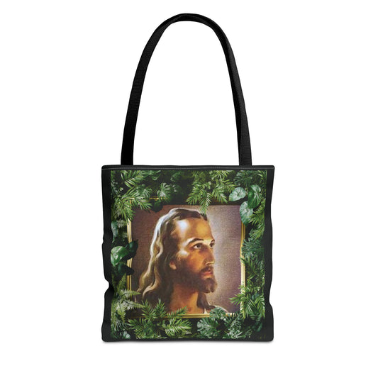 Religious Head of Christ Tropical Tote Bag - 3 Sizes