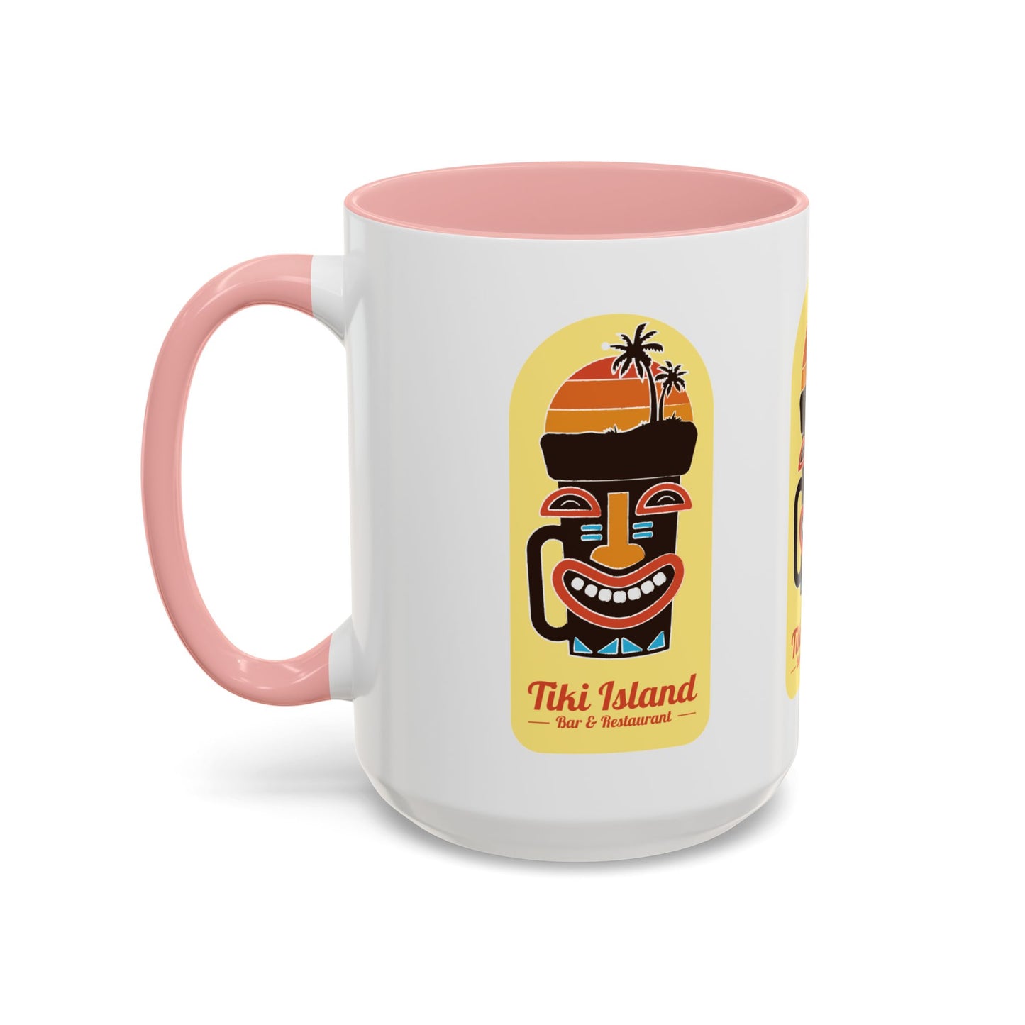 Copy of Tiki Island Accent Coffee Mug, 8 Colors - Fun Tropical Drinkware for Beach Vibes, Yellow