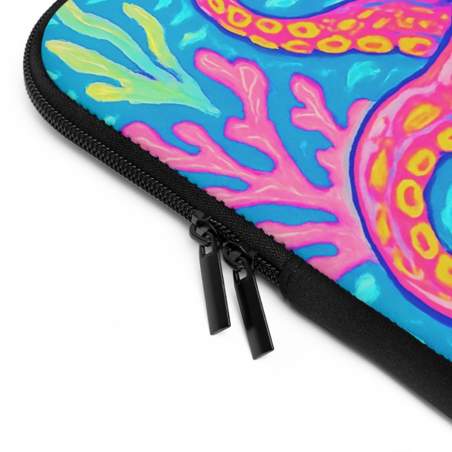 Tropical Laptop Sleeve, 5 Sizes - Perfect for Beach Lovers & Students / Octopus Kraken Joe