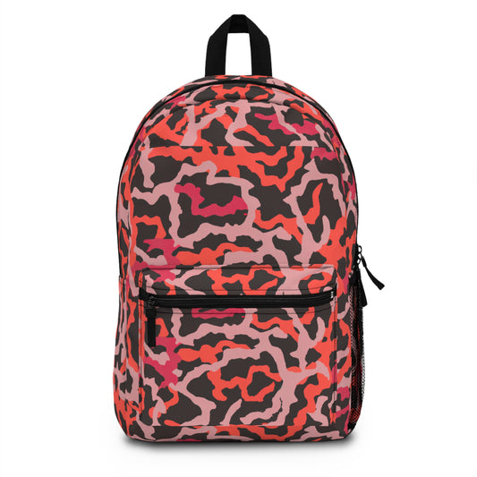 Tropical Backpack  / Coral Threads, Red