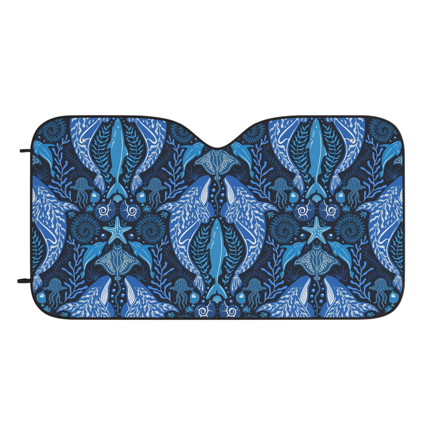 Tropical Car Sun Shades / Mystic Ocean, Blue