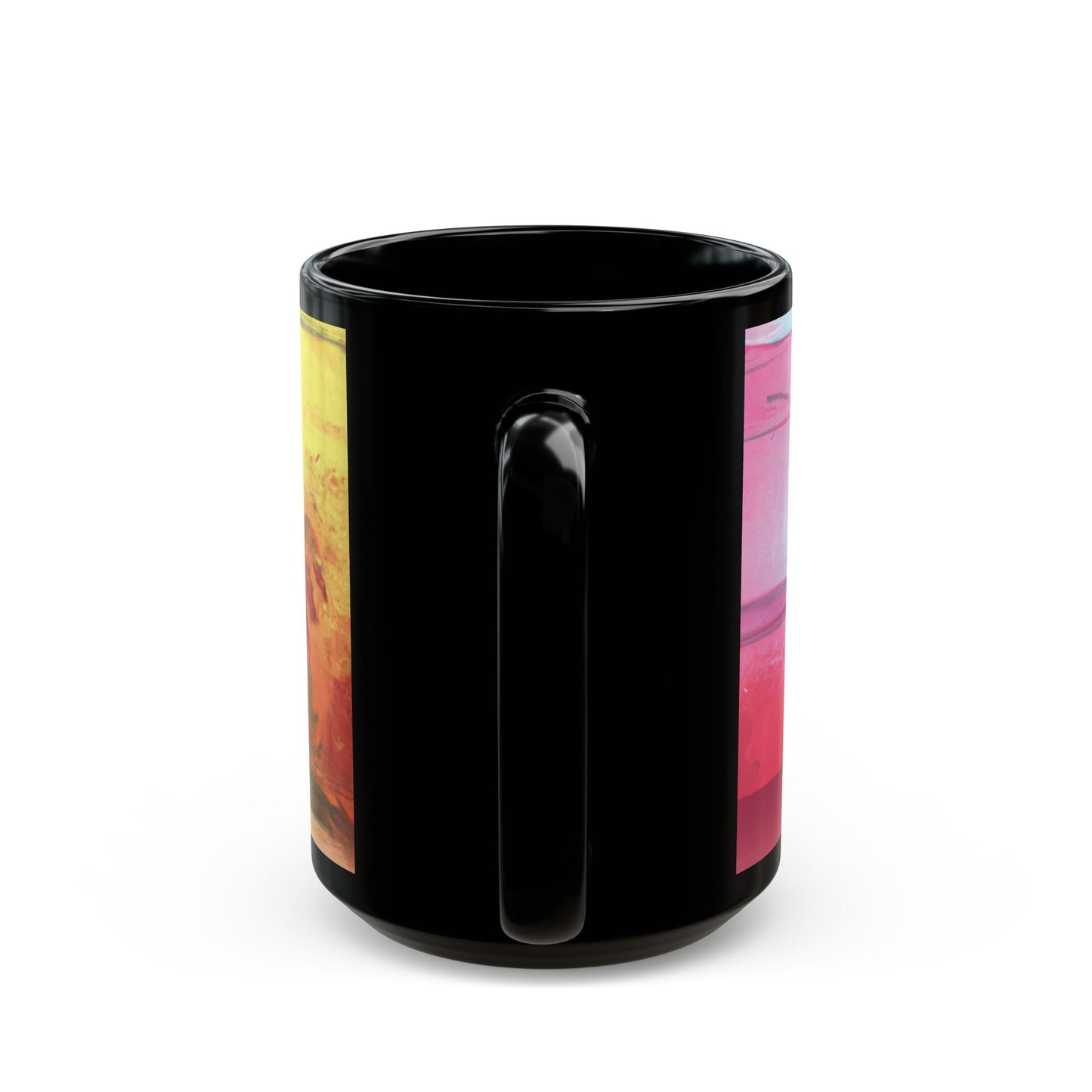Black Coffee Mug - Ombre Beach