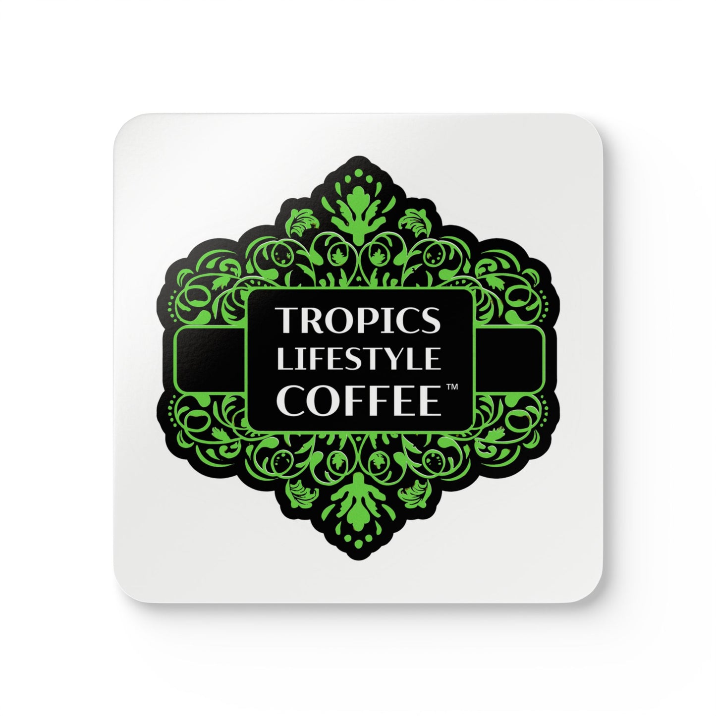 Coaster Set -  Tropics Lifestyle Coffee brand logo