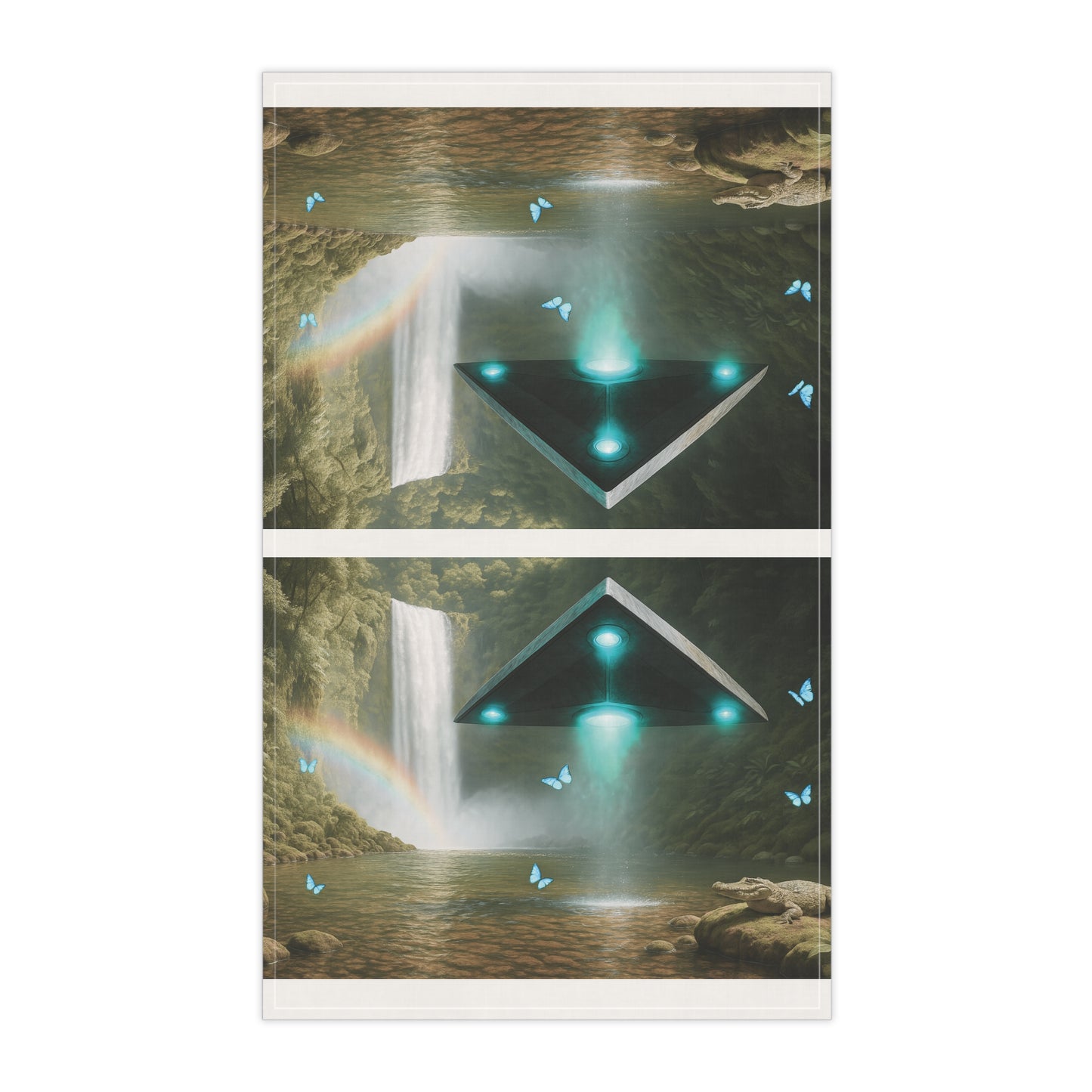 Tea Towels (cotton, poly) ~ UFO and Macaws