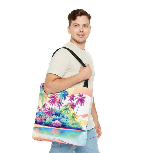 Watercolor Beach Tote Bag - 3 Sizes