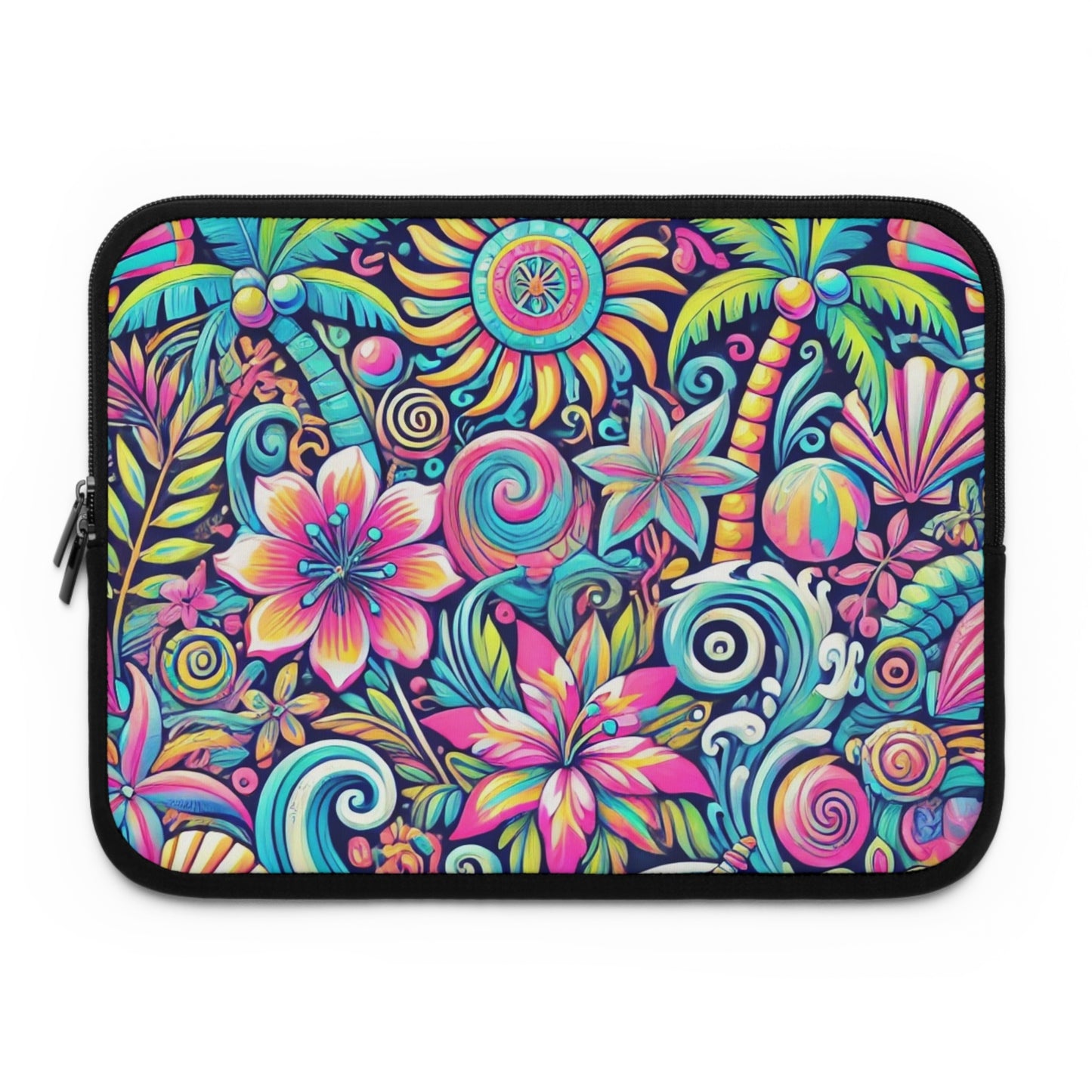 Tropical Laptop Sleeve, 5 Sizes - Perfect for Floral Lovers & Students / Happy Tropics