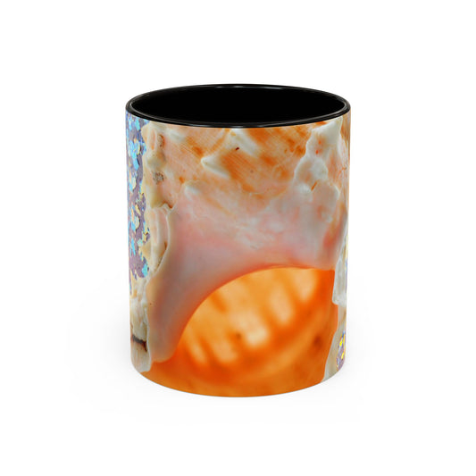 Colorful Mugs (11oz, 15oz), Disco Conch Macro