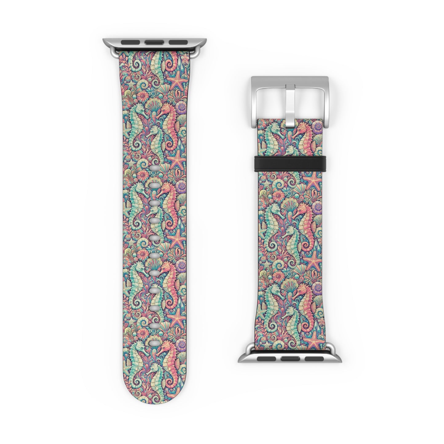 Apple Watch Band - Tropical Seahorse Trio, Retro