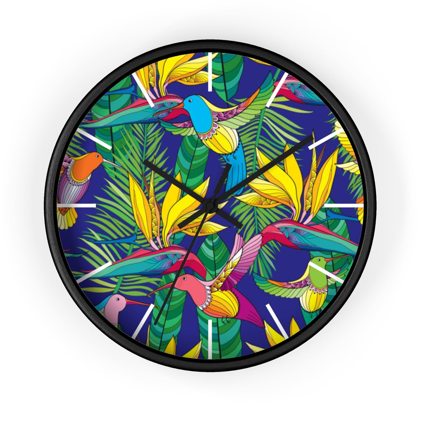 Wall Clock, Bird of Paradise Toile