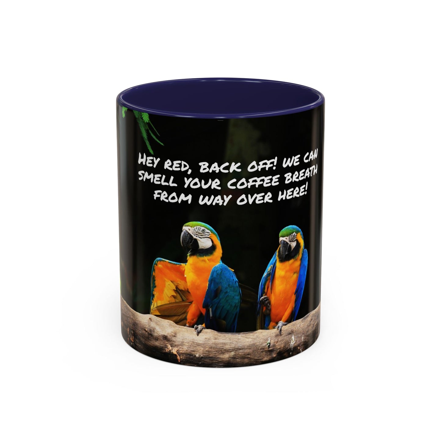 Parrot Accent Coffee Mug (11, 15oz), 8 Colors - Coffee Breath