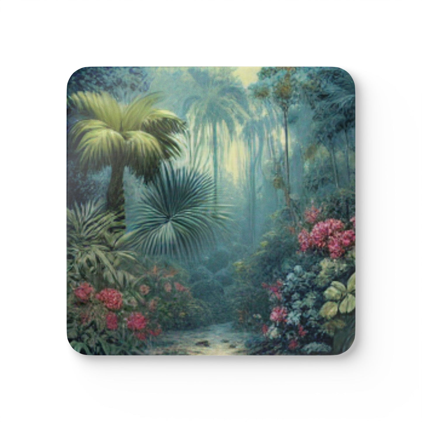 Four-piece Coaster Set - Misty Rainforest