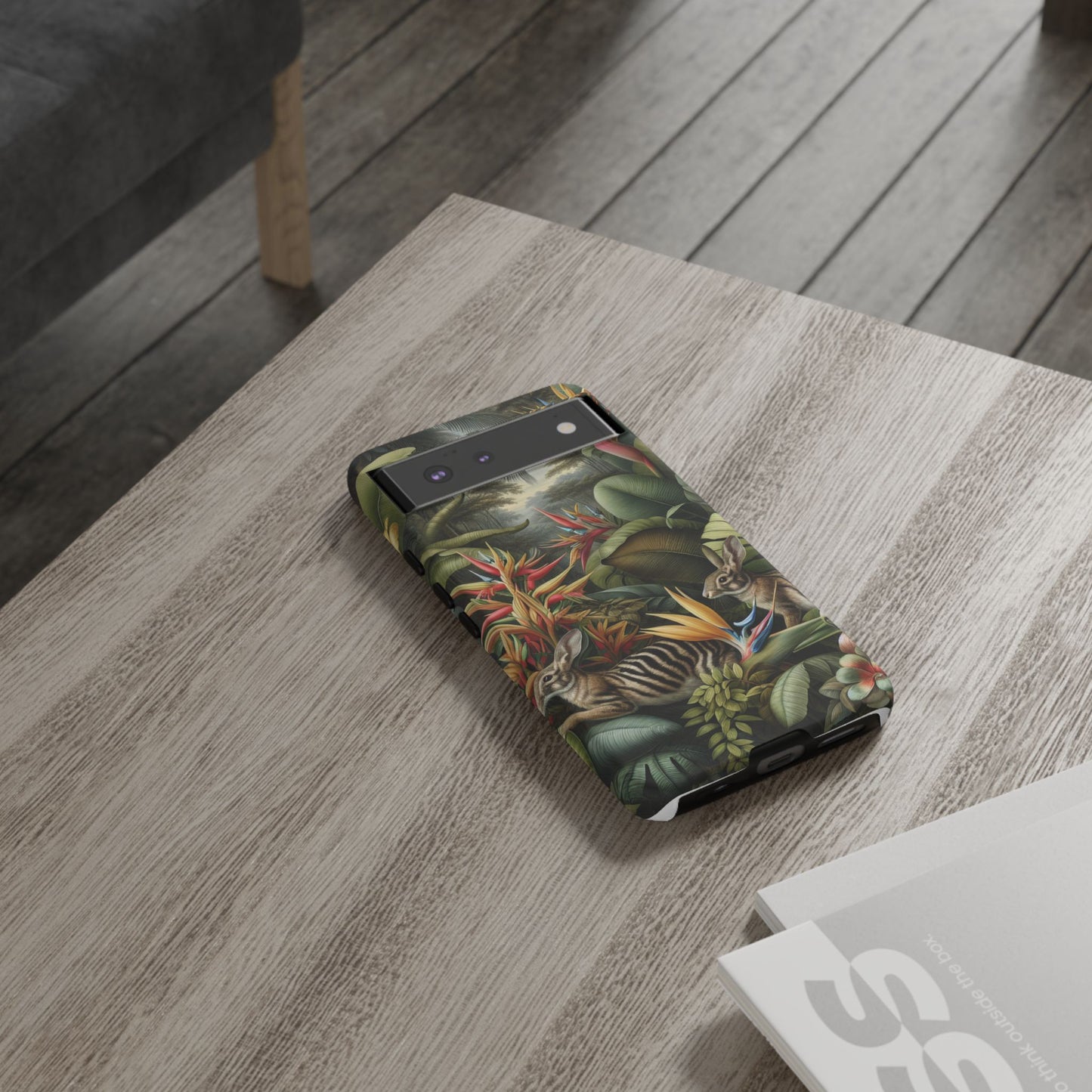 Rainforest Rabbit Outing Phone Case - Tough Cases with Summer Vibe