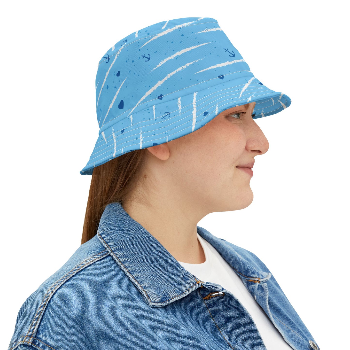 Tropical Polyester Bucket Hat, 2 Sizes - Sailing