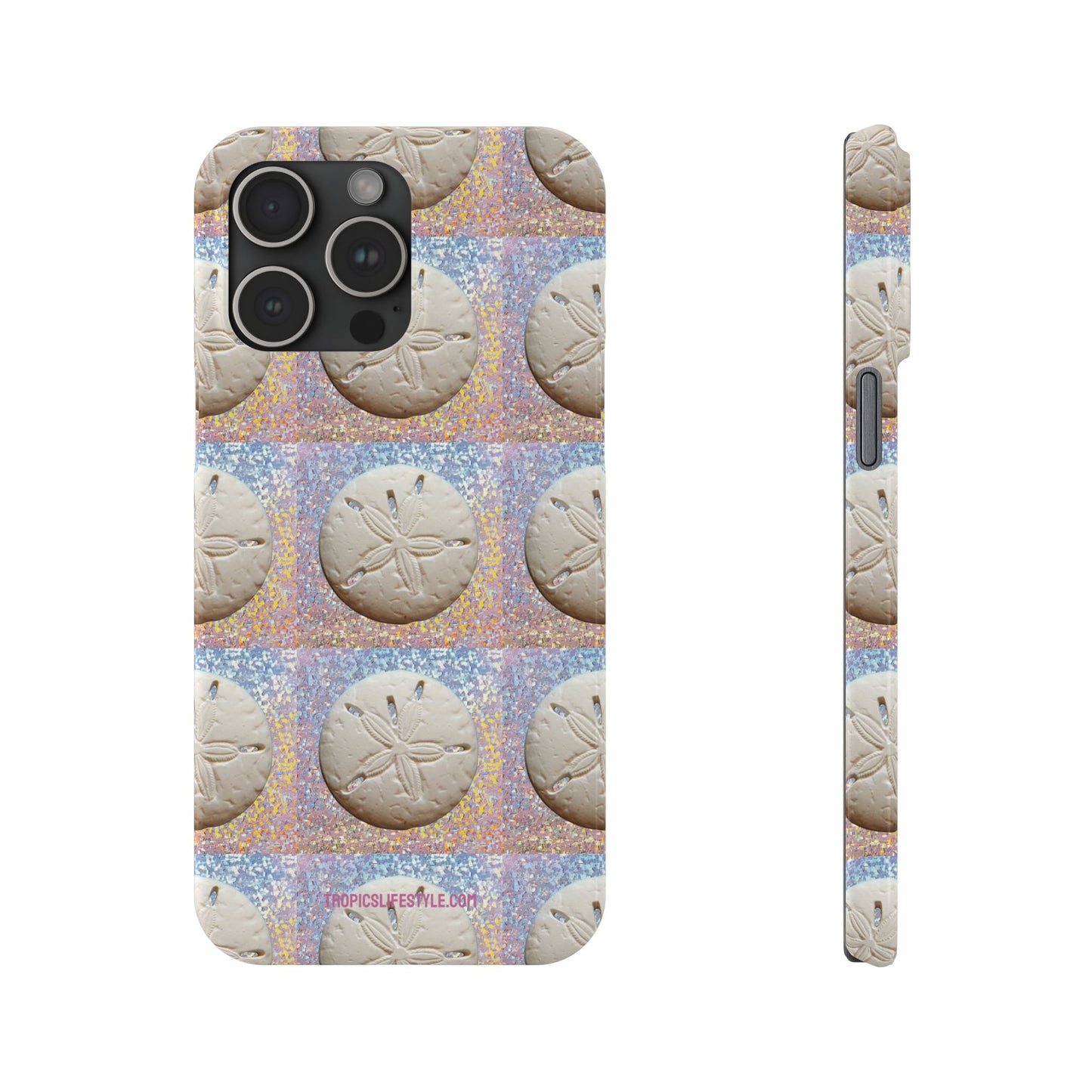 Slim Phone Cases - Disco Sand Dollar