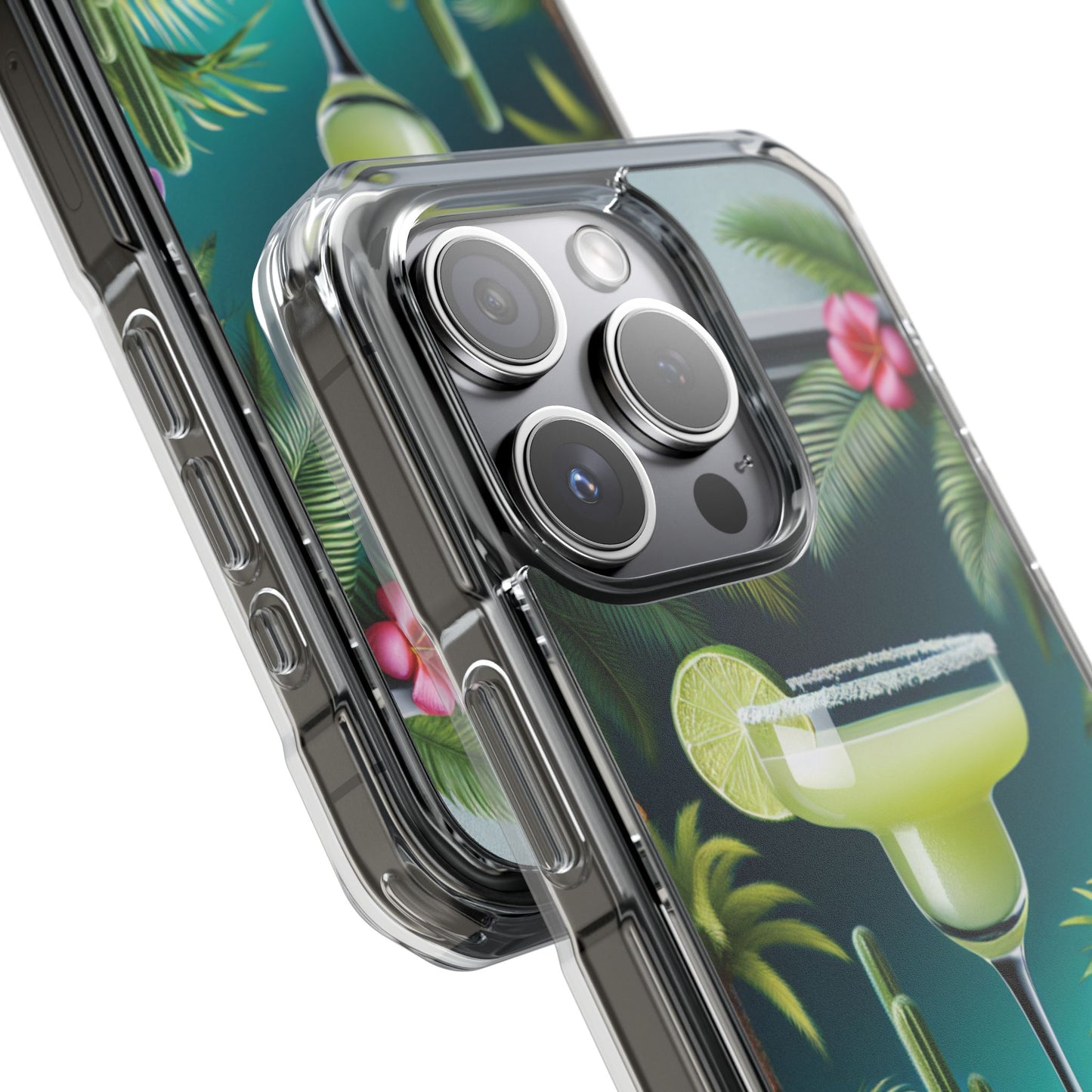 Tropical Margarita Magnetic Clear Phone Case, Many Models