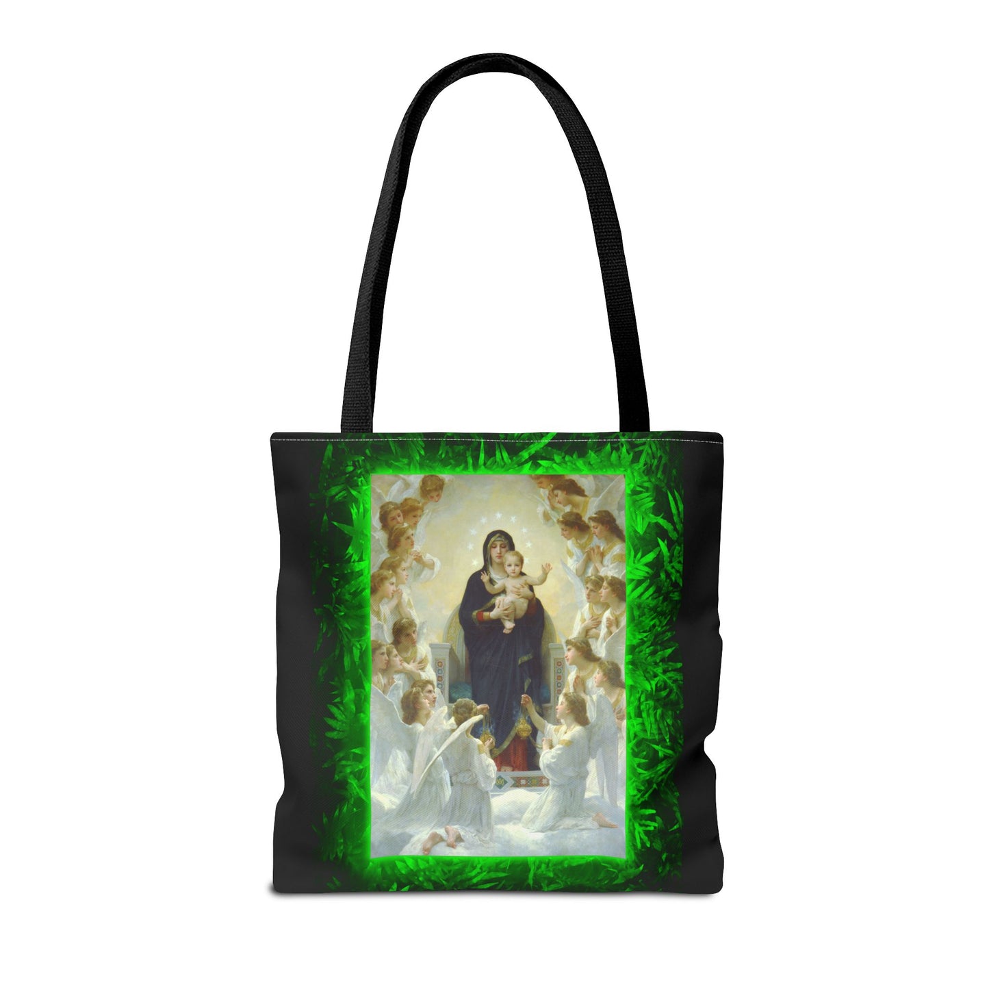 Religious Mary With the Angels Tropical Tote Bag - 3 Sizes