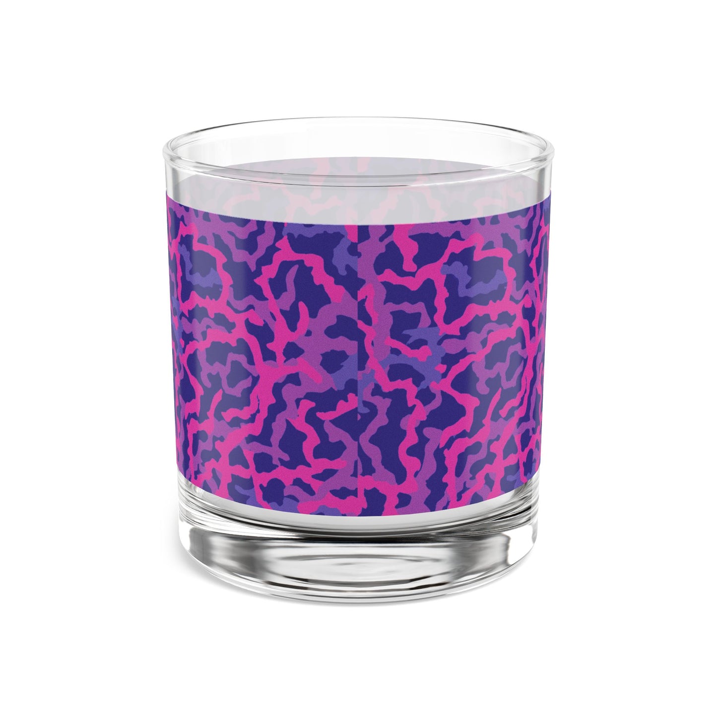 Tropical Paradise Rocks Glass - 10oz Colorful Coral Threads/Heatwave Design