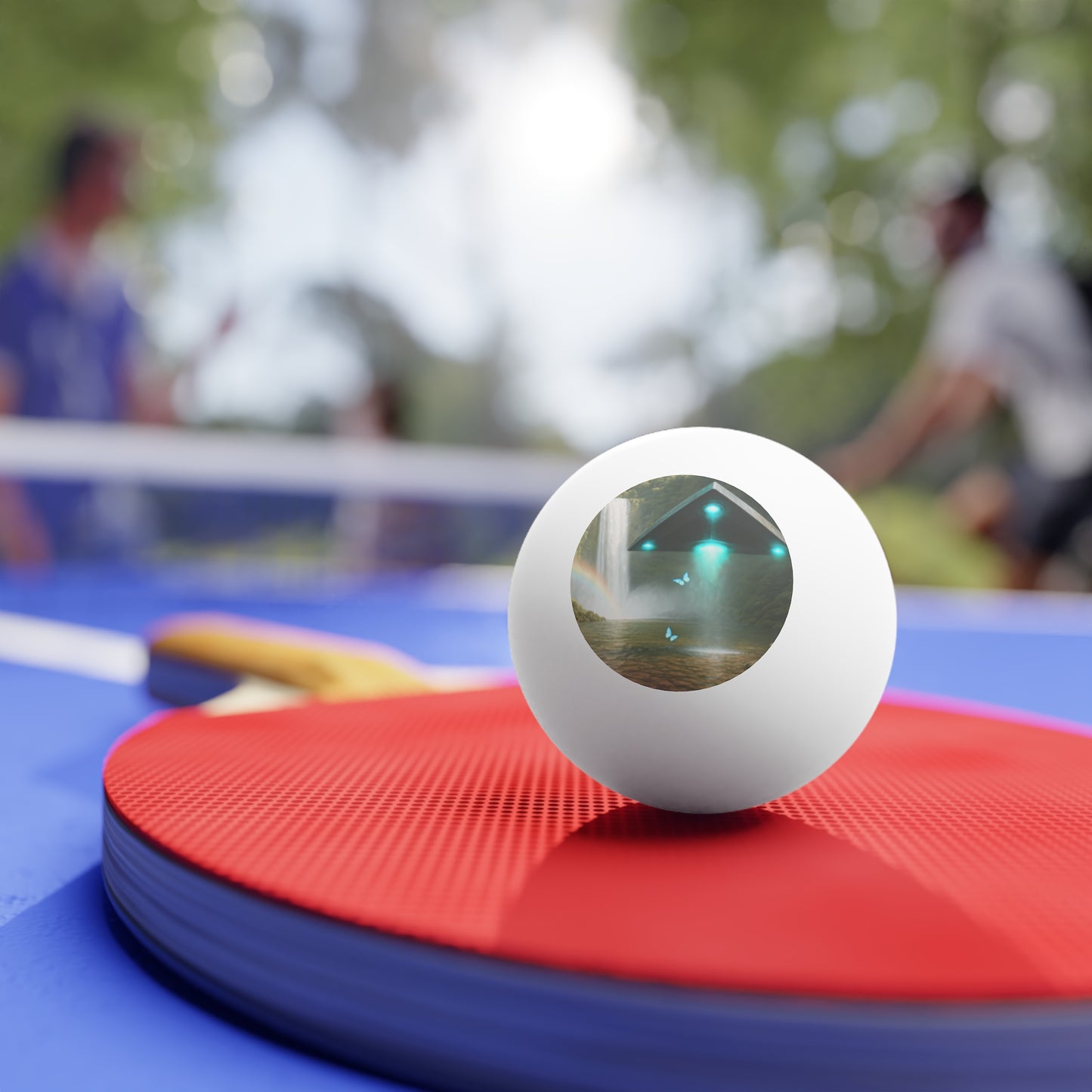 Tropical Paradise Ping Pong Balls - 6 Pack UFO and Waterfall