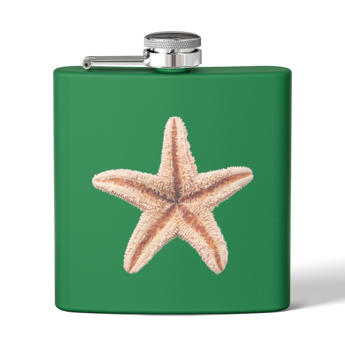 Tropical Stainless Steel 6 oz. Flask, Many Colors  – Real Starfish