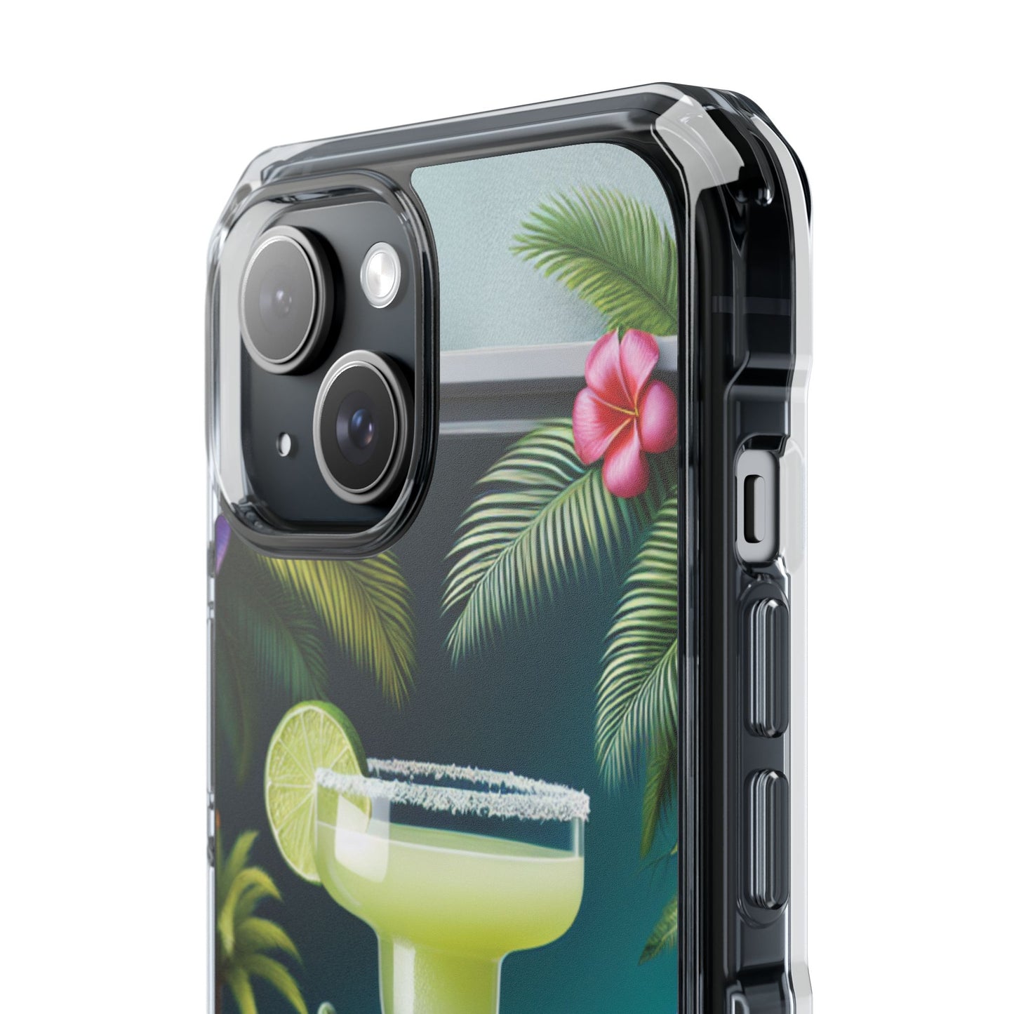 Tropical Margarita Magnetic Clear Phone Case, Many Models