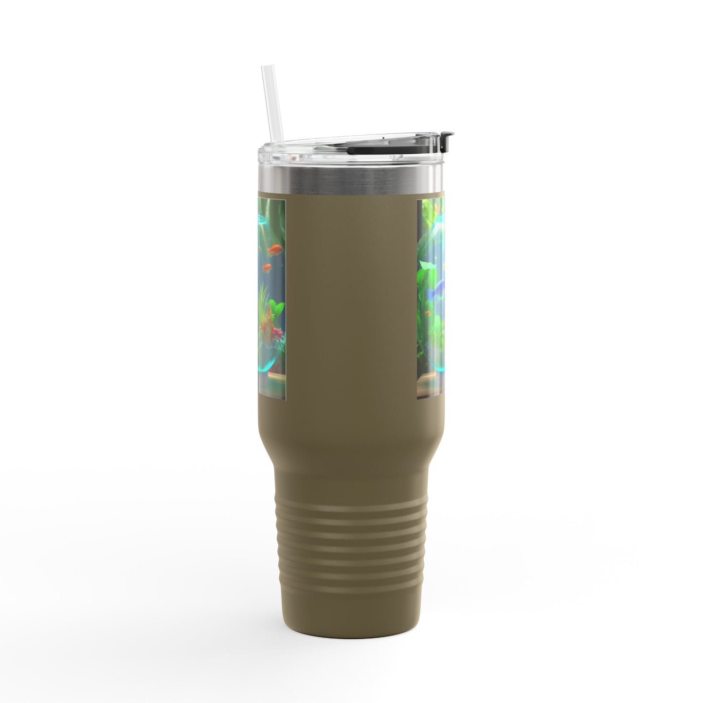 Insulated Travel Mug, 40oz / Tropical Fish Bowl #1 - Perfect for Outdoor Adventures