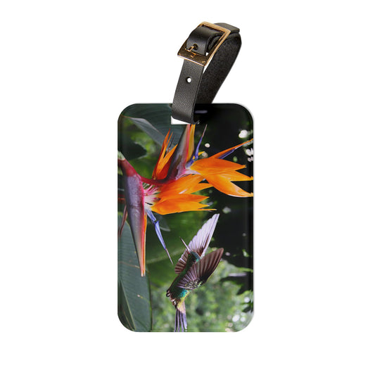 Luggage Tag - Bird of Paradise / Hummer