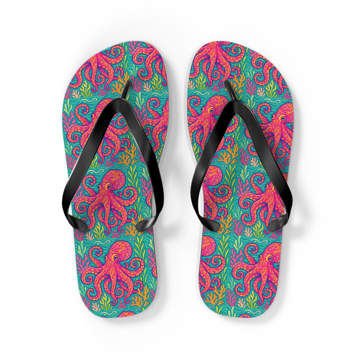 Flip Flops - Red Kraken Joe