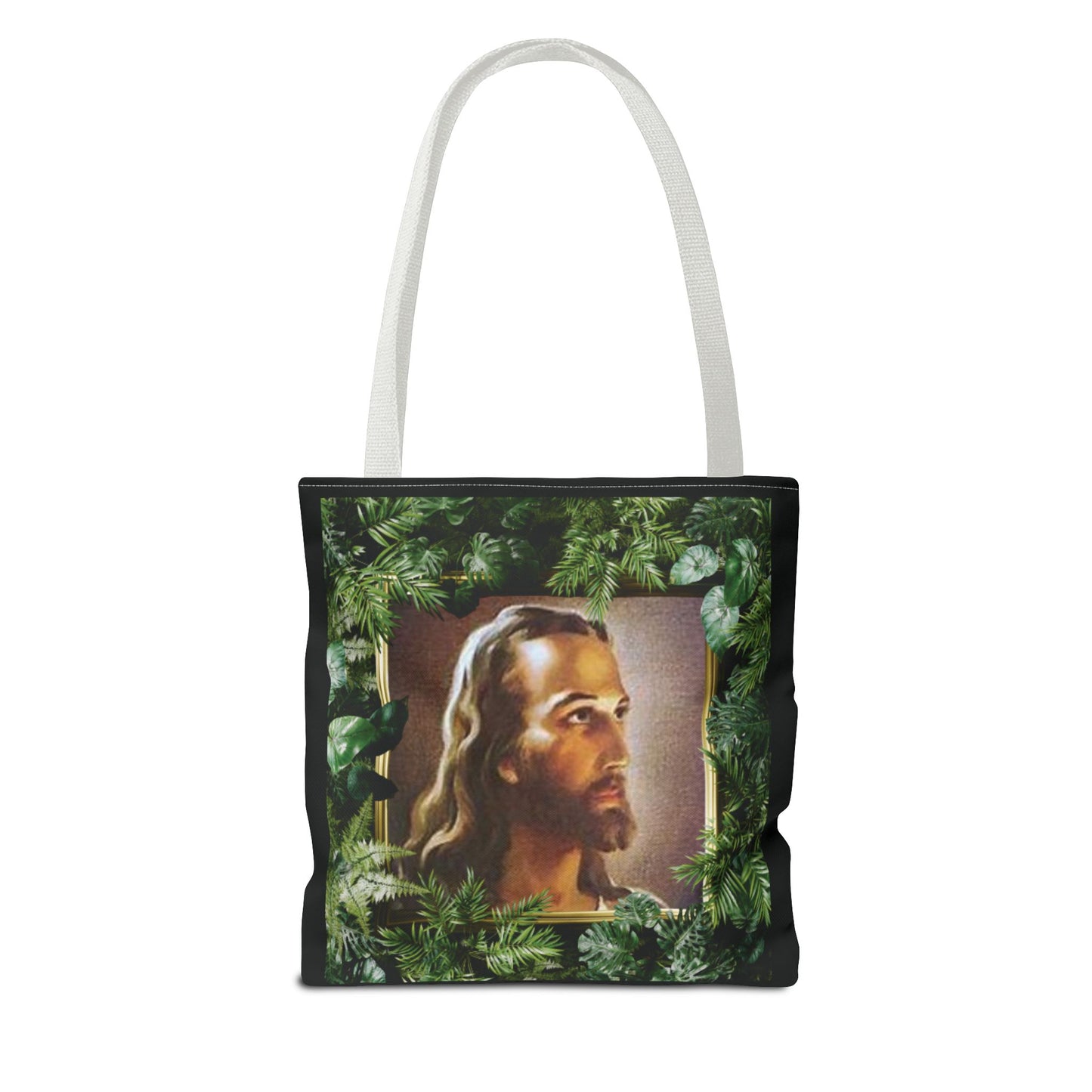 Religious Head of Christ Tropical Tote Bag - 3 Sizes