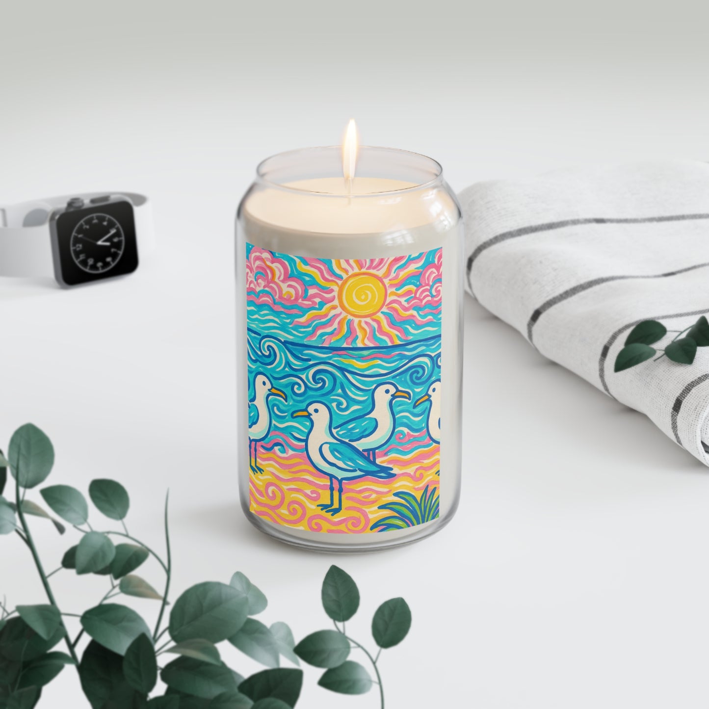Scented Candle, 13.75oz - Tropical Beach Seagulls