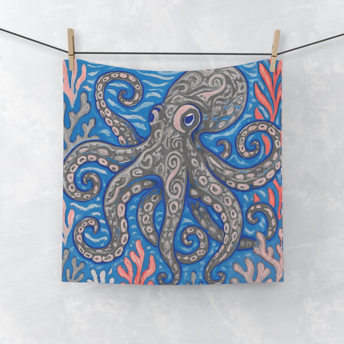 Face Towel - Slate Kracken Joe