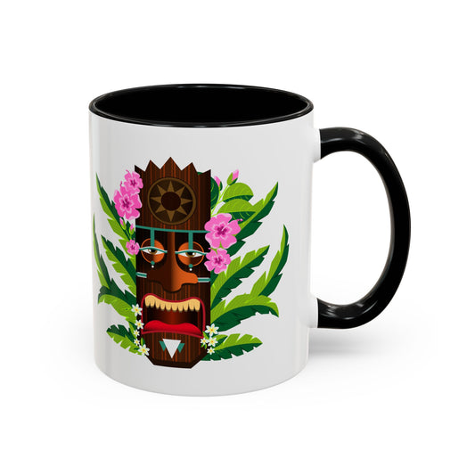 Accent Coffee Mug (11, 15oz), 8 Colors - Tiki Boss Nani