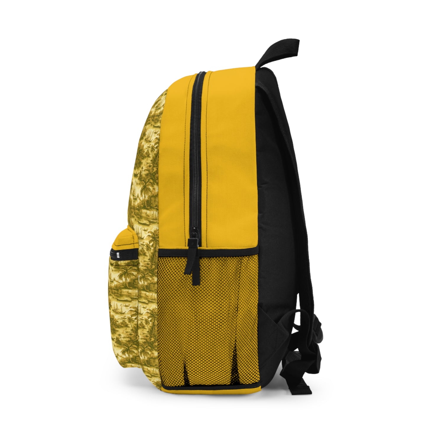 Tropical Backpack  / Tropical Toile #1, Gold