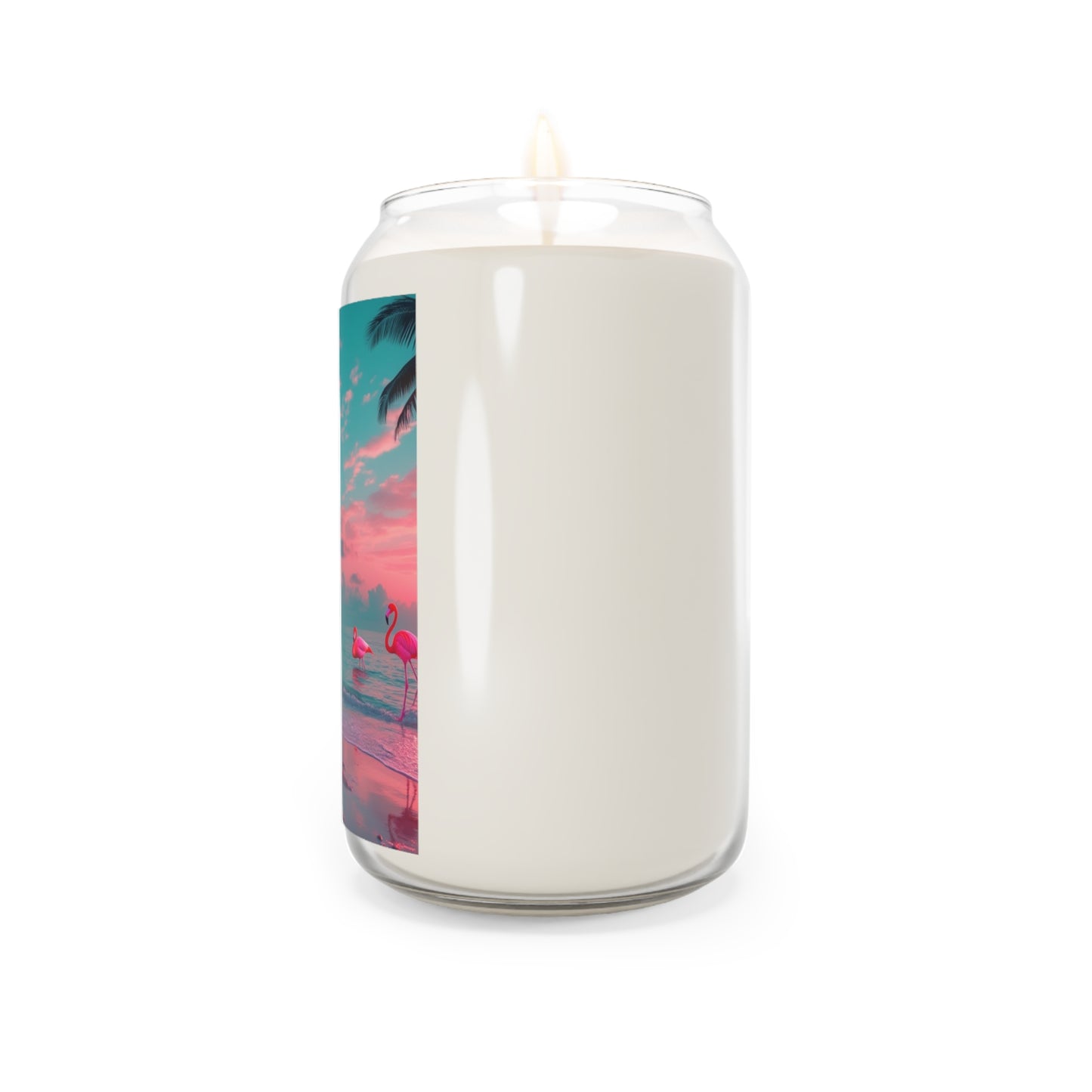 Scented Candle, 13.75oz - Neon Night Flamingos